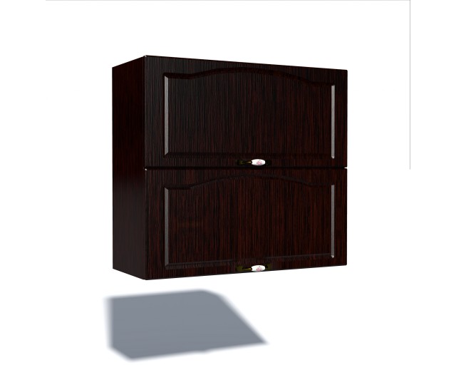 Corp superior 80 cu 2 usi orizontale Zebra MDF mustata wenge